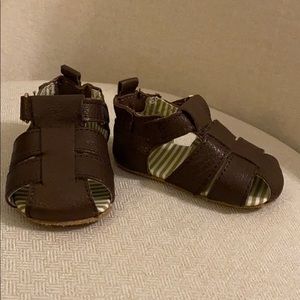 Leather Robeez sandals 6-9 mos
